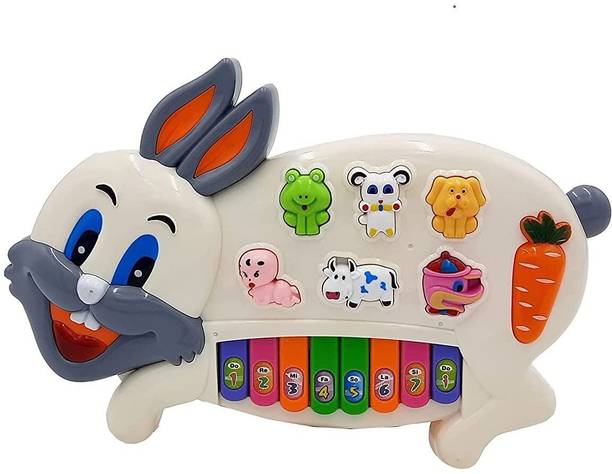 KAMMATESWARA Rabbit Piano Musical Toy Interactive Educational Learning