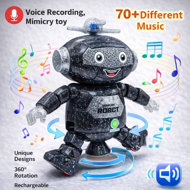 TAPUJI Dancing Electronic Plush Toy with Lighting,Singing Recording and