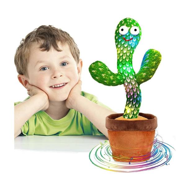SHRIBALAJITOYS Smart Dancing Talking Cactus with LED Lights & Recording Function toy for kids