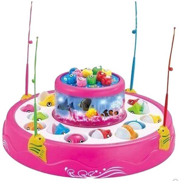 Tenmar Musical Fish Catching Game Big with 26 Fishes, 4 Pods & 3D Lights-121