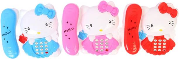 Maa Momai Toys Cute Cartoon Angel Cat Caller Series (Blue, Pink, Red)