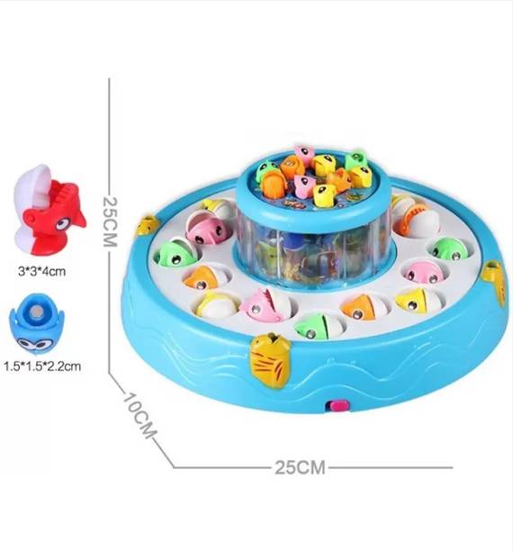 Intelligent Electric Rotating Magnetic Fishing Game with Lights and Music