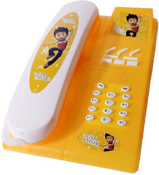 HK Toys Musical Kids landline Toy Telephone for Kids / Battery Operated Toy