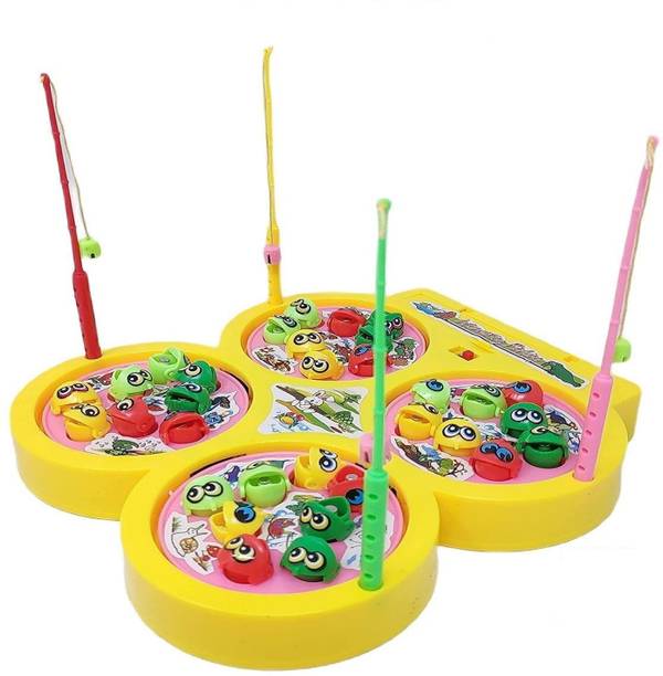 Skstore Fish Catching Game Sound, Include 32 Pieces Fishes and Fishing Rod Fishing