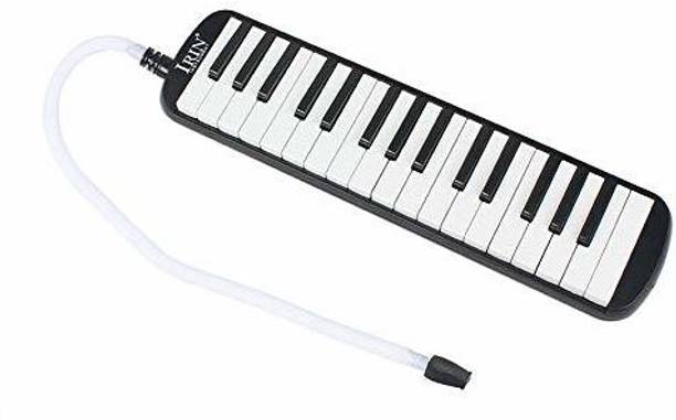 CrazyBuy Melodica Musical Instrument With Carry Bag Accessories For Kids Beginner Baby Harmonica Piano And Keyboard Music Lovers Hard Mouthpiece Carrying Keys Beginners (32 key, black)