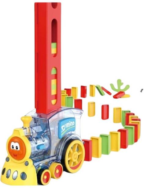 Varsug Traders Domino Train Set - 43 Pcs-Domino TRAIN for Boys and Girls Age 3-8