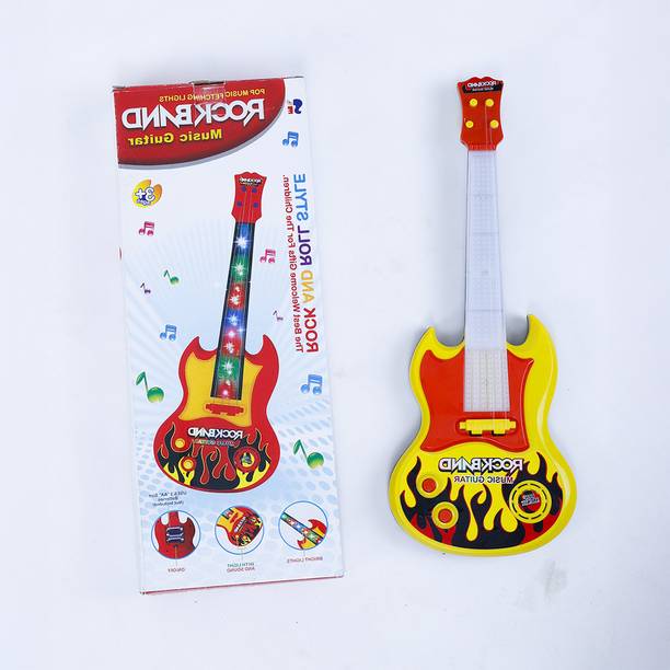 SE Rockband Musical Mini Guitar with Sound Light Toy | Electronic Musical Guitar