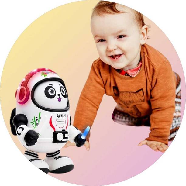 HornFlow Musical Robot Panda Toy for(IND*9063) Kids with Flashing