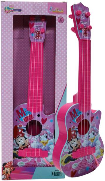 Kriiddaank Minnie Mouse Theme Guitar (Small) - Battery-Powered with Interactive Sounds, B
