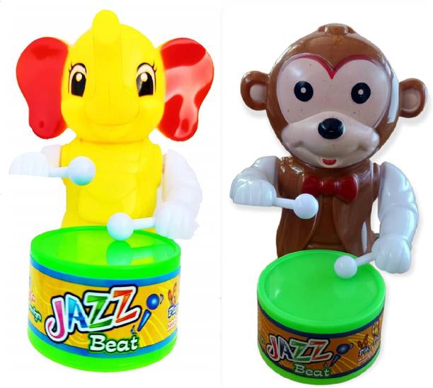 MS TOYS Dancing.Musical Drum,Toy Key.Operated - Fun Toy for Kids (Hello Kitty).Pack of.2