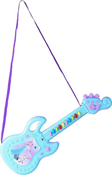 Kriiddaank Frozen Theme Musical Guitar - Elsa & Anna Toy with Lights & Sound for Kids