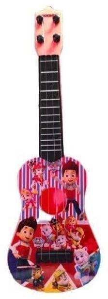 GOSHOPPE ENTERPRISES Cartoon Printed 4 String Musical Toy Guitar for Children