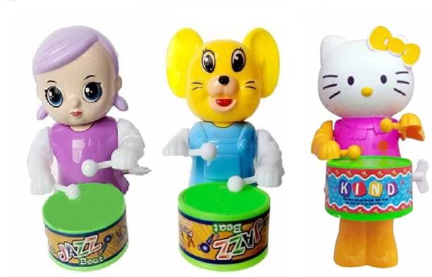 PRVPASHION Elephant,Drummer Toy & Dancing Action With Drumming for Kids- Multi Color