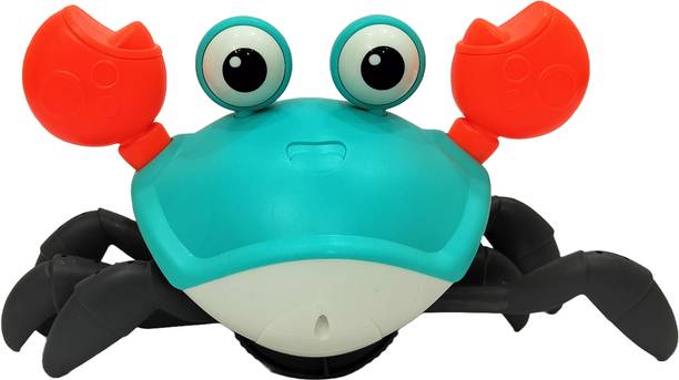 Khilauna Baby Musical Crawling Crab – Rechargeable Electric Moving Toy with LED & Sound