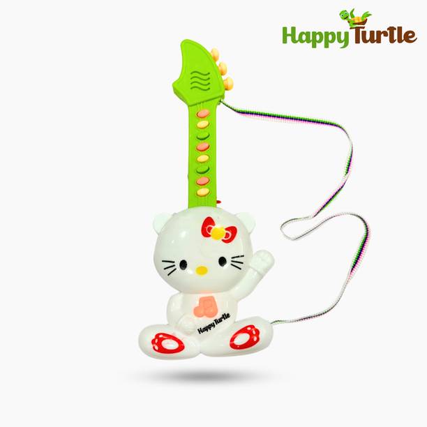 Happy Turtle - Musical GUITAR TOY - Colourful Lights, Music Learning Toy - Battery Operated
