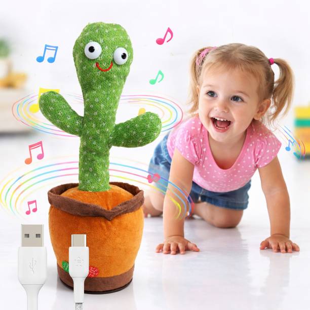 Meetul Enterprise Dancing Cactus Toy With Light & Music For Kids-Repeat & Record Whatever You say