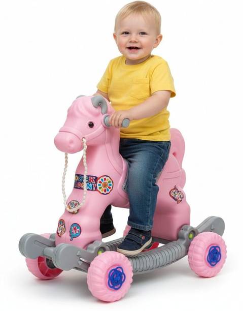 TOYPROFESSOR Baby Horse Rider for Kids 1-3 Years Birthday Gift Horsey Rocker Ride-on Toy