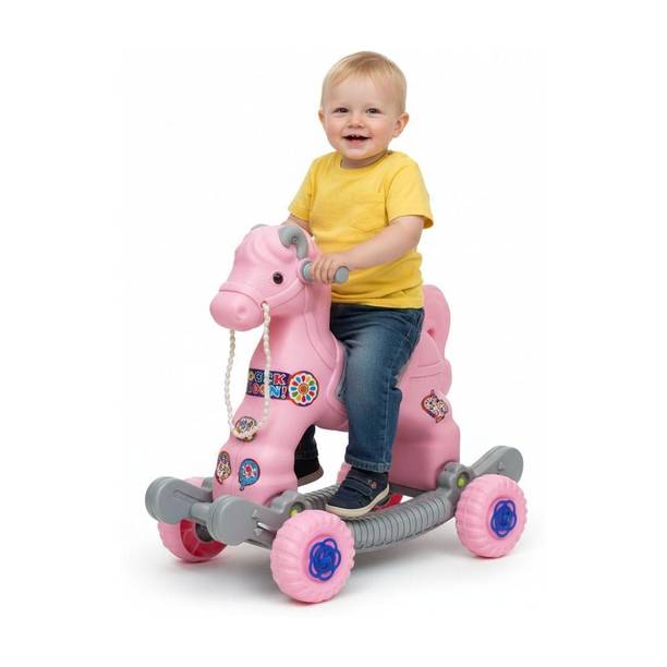 TOYPROFESSOR Baby Horse Rider for Kids 1-3 Years Birthday Gift Horsey Rocker Ride-on Toy