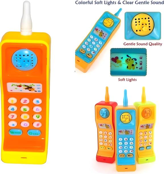 Zenex store Smart Phone Cordless Feature Toys Mobile for Musical Toys for Kids Smart phone