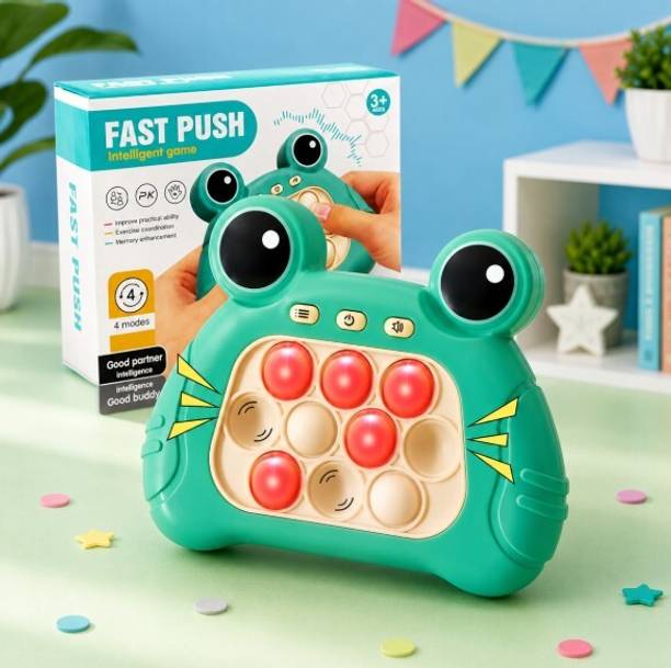 Pepstter Fast Push Electronic Memory Game with Light-Up Buttons and 4 Game Modes