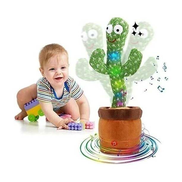SHRIBALAJITOYS Dancing cactus Toy Talking Repeat Bluetech Singing Toy 120 Songs