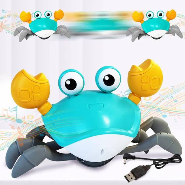 SABIRAT Crawling Crab Toy for Kids, Electronic Walking Moving Toys for Babies