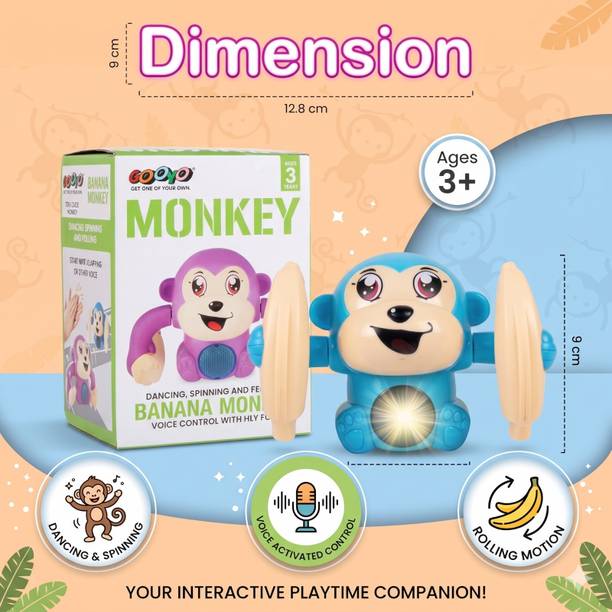 AB Impresso Dancing Monkey Musical Toy for Kids Baby