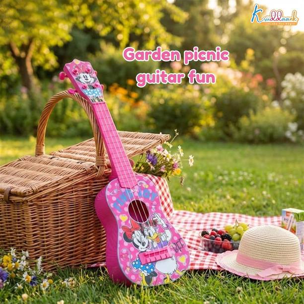 DISNEY Minnie Big Musical Guitar with Adjustable String Tensions