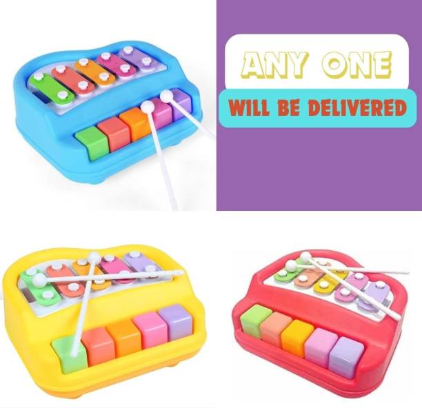 KELOSK 2 in1 Baby Piano Xylophone Toy for Toddler 5 Key Musical Instrument Toy for Kids