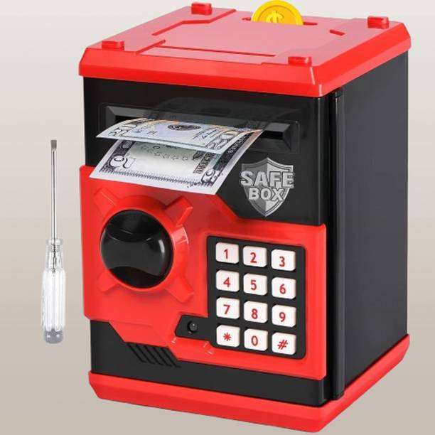 Nickspool Atm Modern Piggy Bank For Boys Girl, Mini Atm Coin Bank Money Saving
