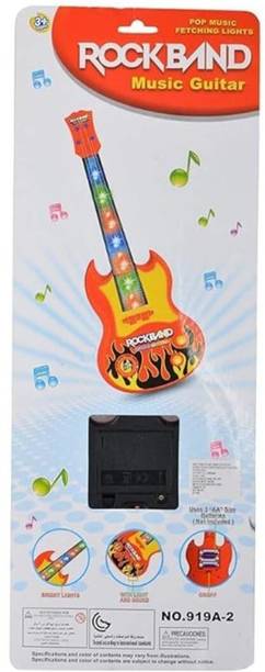 Shiv Kirpa Traders Baby Musical Guitar Toy with Lights & Sounds for Kids Age 3+