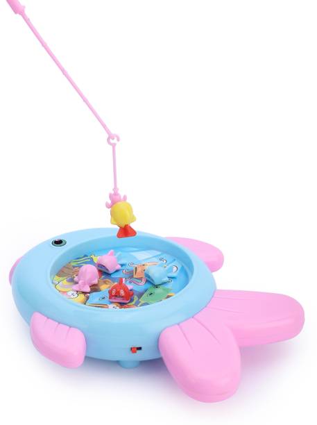 Little B Mini Fishing Fish Shape Pond Toy with Colorful Fish for Boys and Girls.