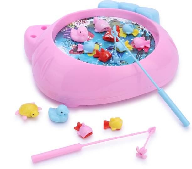Little B Mini Fishing Dynamic Shape Pond Toy with Colorful Fish for Boys and Girls.