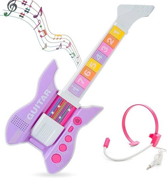 ANYRA ENTERPRISES Kids Electronic Guitar Toy with Microphone
