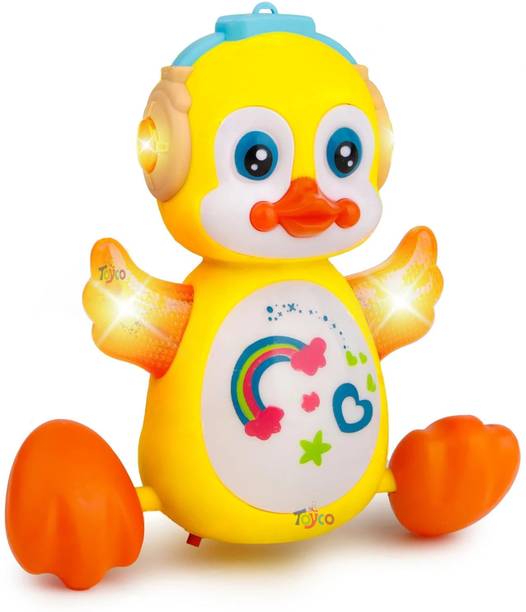 टॉयको Musical Crawling Duckling Toy with Lights and Sound for Toddlers Boys and Girls
