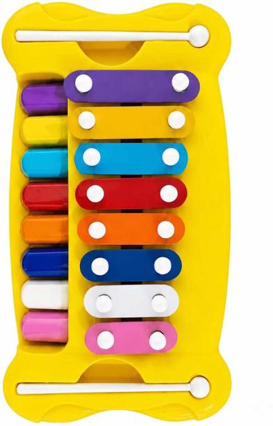 xelix 2 in 1 Baby Piano Xylophone Toy 8 Multicolored Key Keyboard Baby Kids Girls Boy