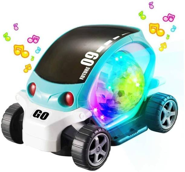 Ditto Goods 09 Future Musical Stunt Car Rotation 360 with Flashing Light & Music