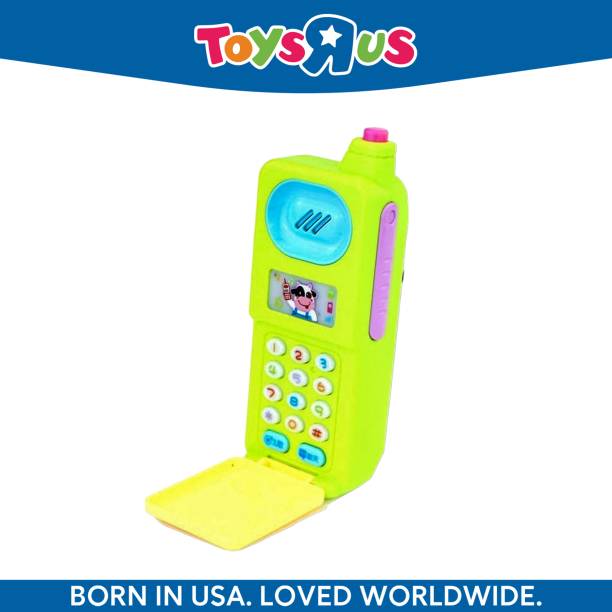 Toys R Us Universe of Imagination Musical Flip Mobile Phone Toy, Cell Phone with Colorful Lights and Sound Effects