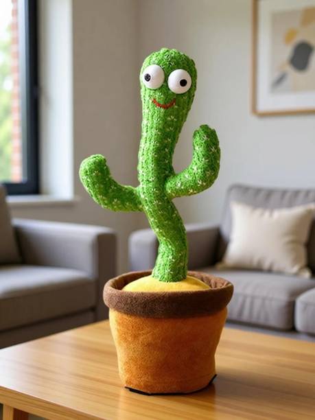 Aarav Enterprises Interactive Dancing Cactus Toy for Kids - Singing and Talking Electronic Toy