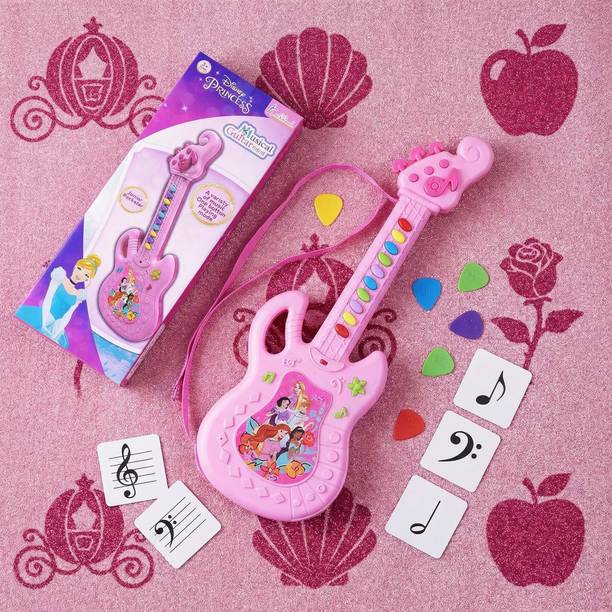 Kriiddaank Princess Musical Guitar - Toddler Friendly, Mouse Sing-Along Karaoke, Junior