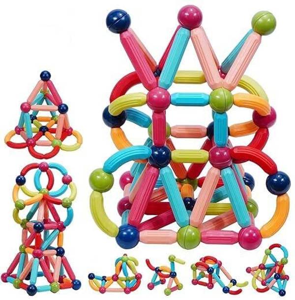 Kridanakani Magnetic Building Sticks and Balls Set, 25 Pieces