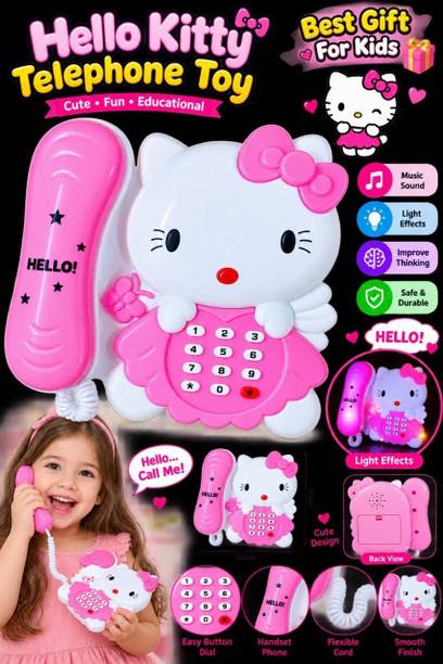 SKTrendzhub hello kitty telephone toy