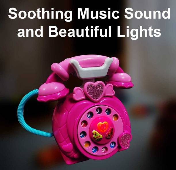 Kaby Toyz Private limited Mirabilis Telephone Toy for Kids | Colorful Lights | Rechargeable