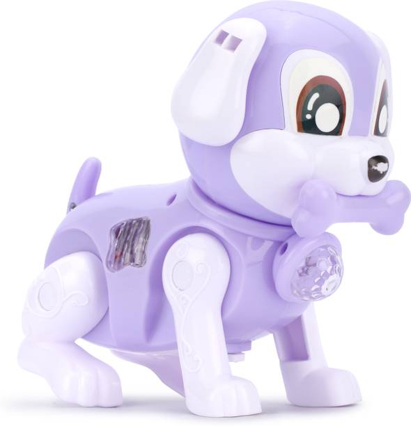 ZUNBELLA 3D Light and Sound, Walking Moving Dog Toy For Kids