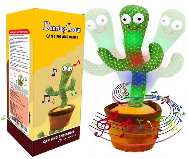 TOYNDIA Dancing Cactus Toy for Kids Talking Singing Children Baby Plush Electronic Toys