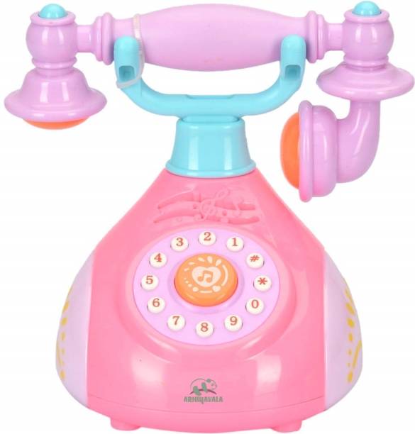 ARNIYAVALA Old Style Kid Toy Landline Telephone Musical Phone Toy