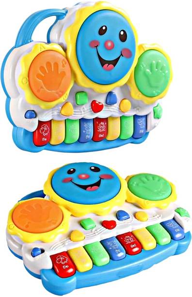 Glamour Electronic Drum Smiley Face Keyboard Piano, Learning & Educational Toy for Kids