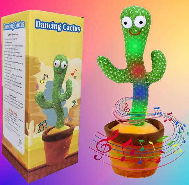 SBE Latest Dancing Cactus Repeats Electronic Plush Toy, Singing Cactus