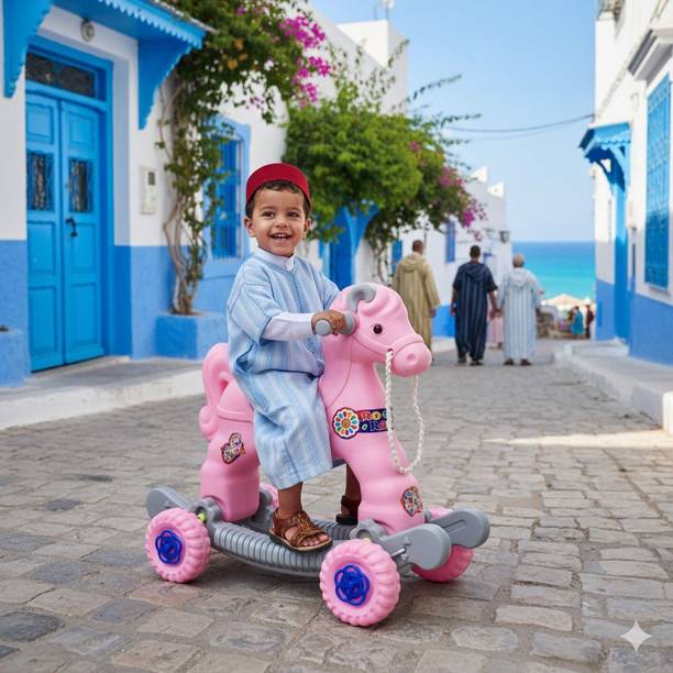 TOYPROFESSOR Convertible Ride-On & Rocking Horse | Ideal Birthday Gift