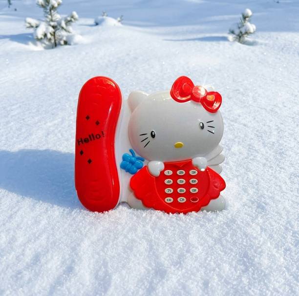 VEDANT ENTERPRISE Vedant Hello Kitty Musical Toy Phone For Kids With Fun Learning Benefits
